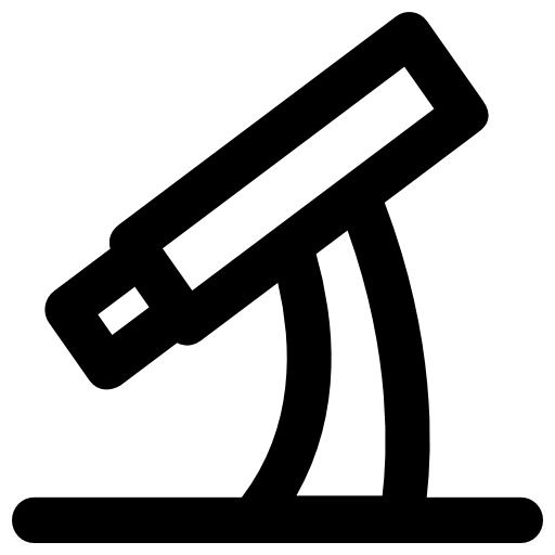 microscopio Vector Market Bold Rounded icono