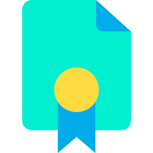 certificaat Kiranshastry Flat icoon