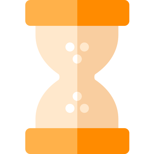 reloj de arena Basic Rounded Flat icono