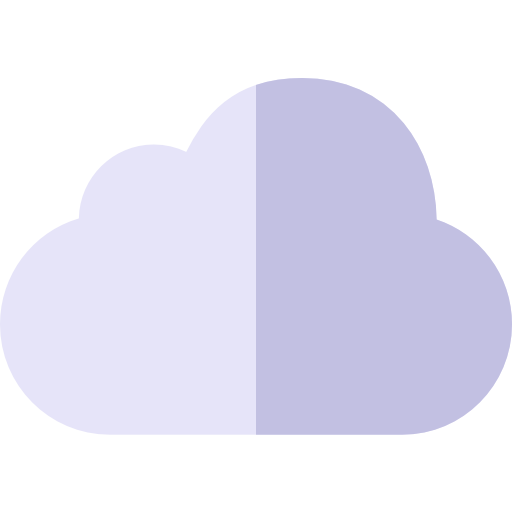 nuage Basic Rounded Flat Icône