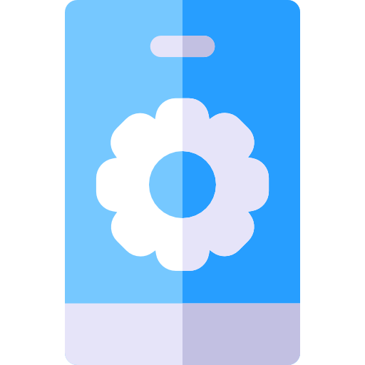 Mobile development Basic Rounded Flat icon