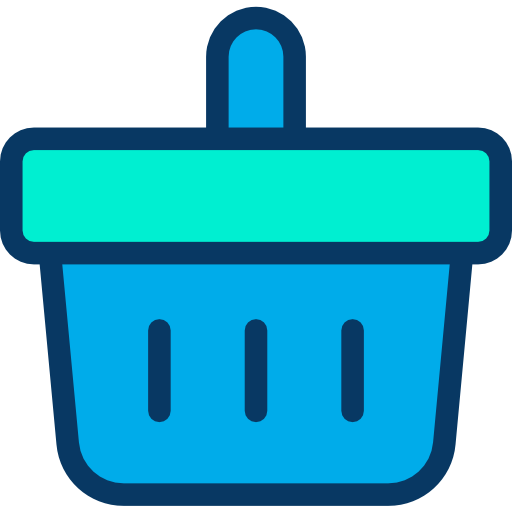 Shopping basket Kiranshastry Lineal Color icon