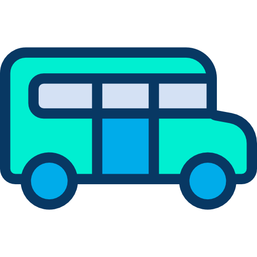 Школьный автобус Kiranshastry Lineal Color иконка