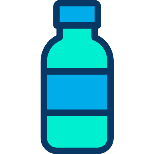 butelka Kiranshastry Lineal Color ikona