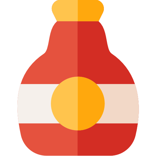 botella de ron Basic Rounded Flat icono