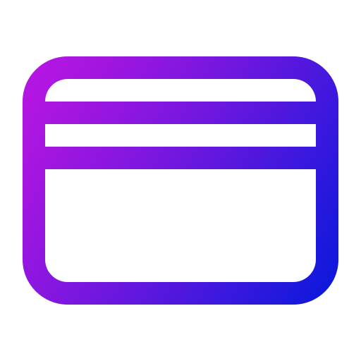 karta kredytowa Generic gradient outline ikona