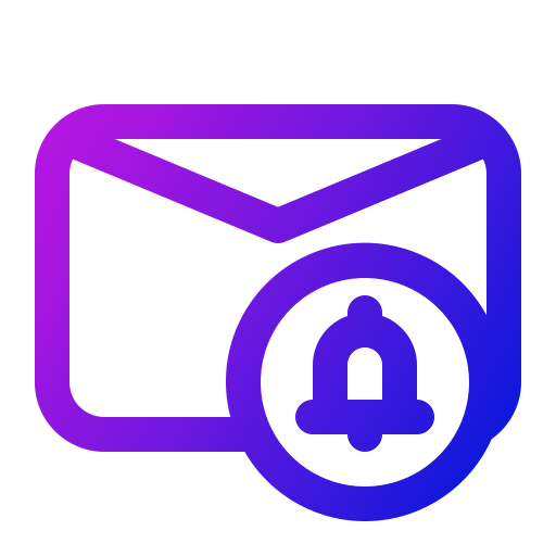 Email notification Generic gradient outline icon