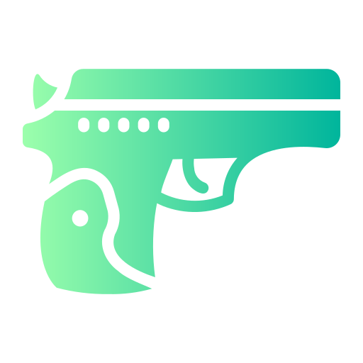 pistola Generic gradient fill icona