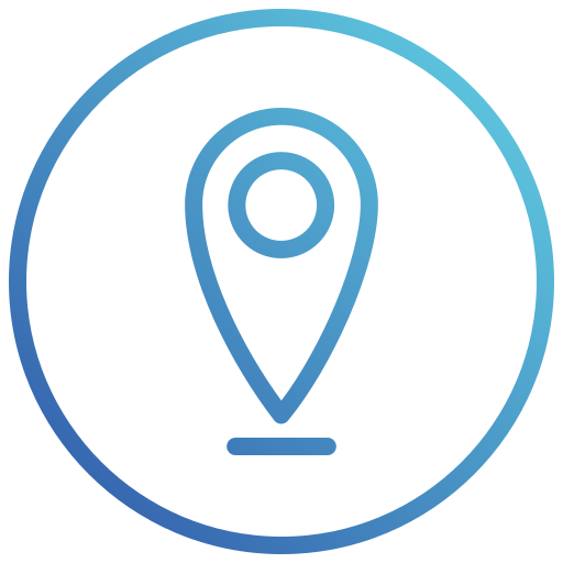 Location Generic gradient outline icon