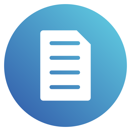 Document Generic gradient fill icon