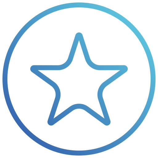 Star Generic gradient outline icon