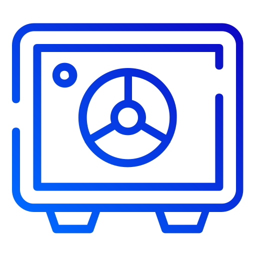 cassetta di sicurezza Generic gradient outline icona