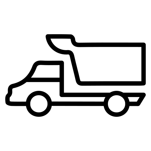 덤프 트럭 Generic black outline icon