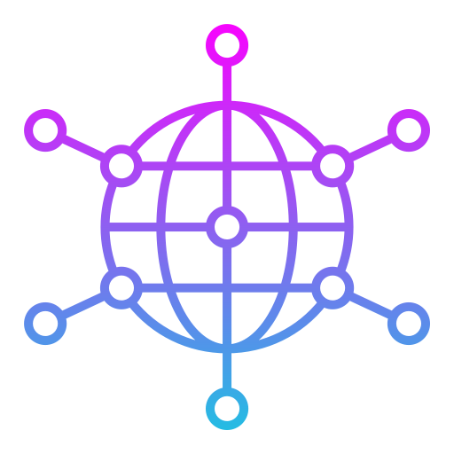 グローバルネットワーク Generic gradient outline icon