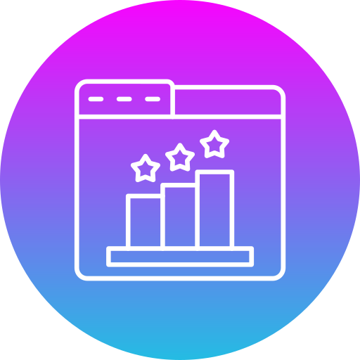 classifica Generic gradient fill icona