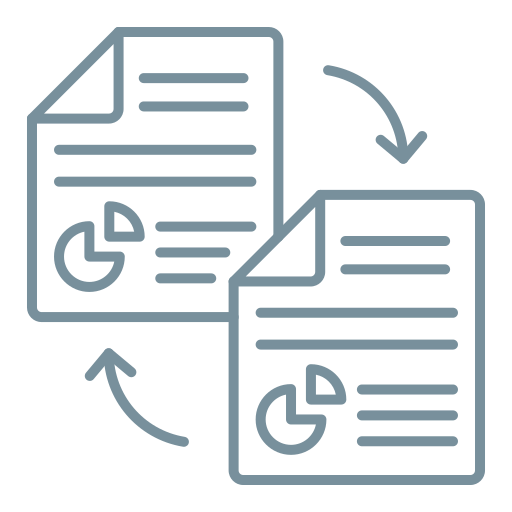 trasferimento di file Generic color outline icona