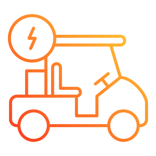 golf cart Generic gradient outline icona