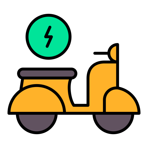 Electric scooter Generic color lineal-color icon