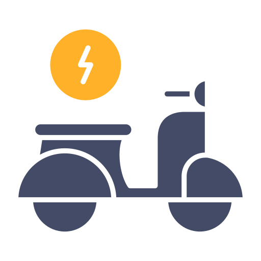 Electric scooter Generic color fill icon