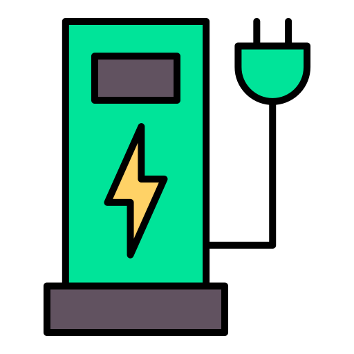 stacja ładowania Generic color lineal-color ikona