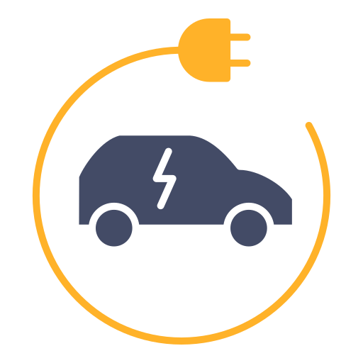 pojazd elektryczny Generic color fill ikona