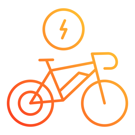 bicicleta elétrica Generic gradient outline Ícone