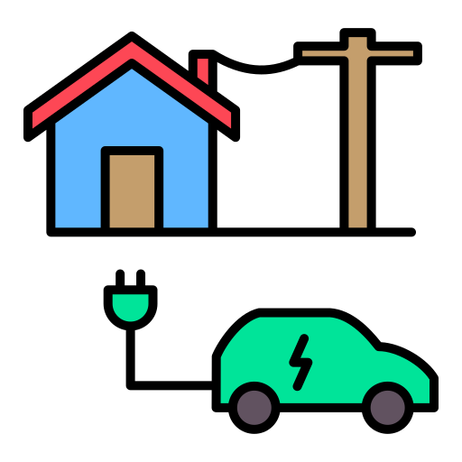 recharge du véhicule Generic color lineal-color Icône