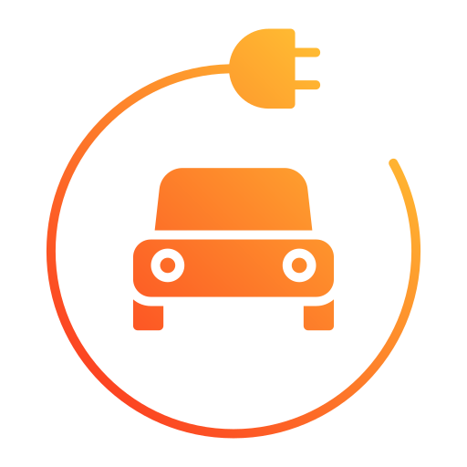 vehículo eléctrico Generic gradient fill icono