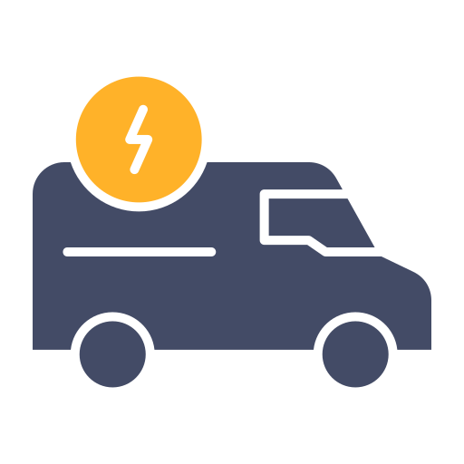 furgone elettrico Generic color fill icona