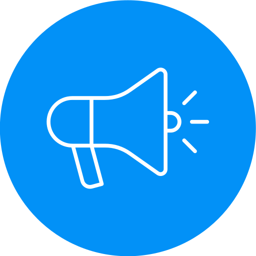 Megaphone Generic color fill icon