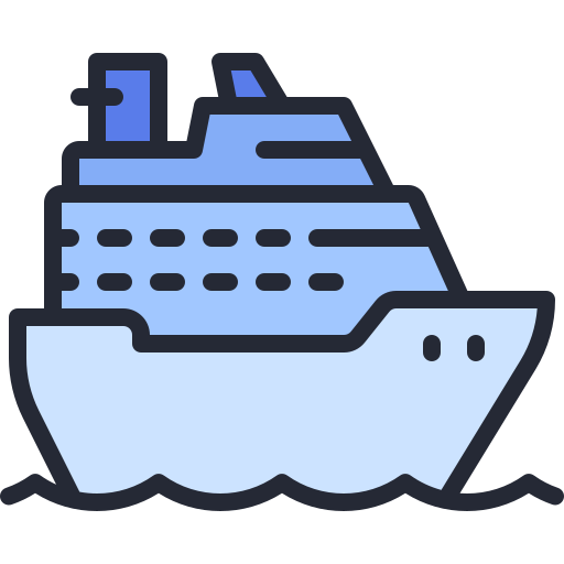 Yacht Generic color lineal-color icon