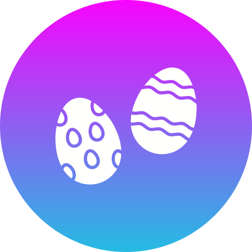 el huevo de pascua Generic gradient fill icono