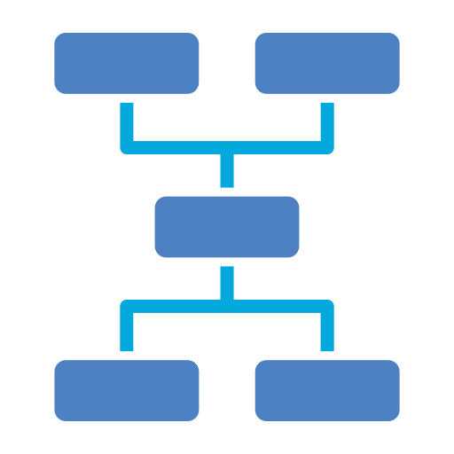 Hierarchical structure Generic color fill icon