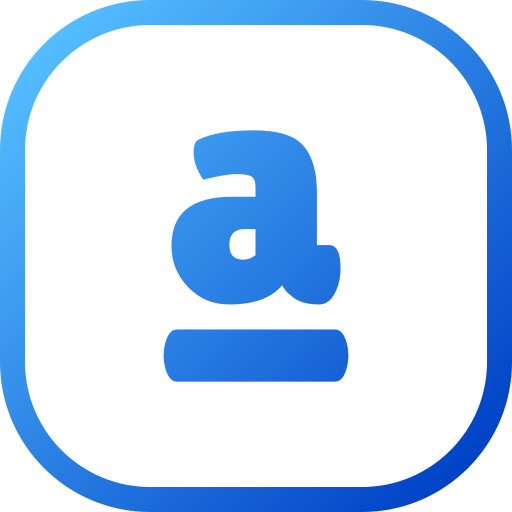 letter a Generic gradient outline icoon