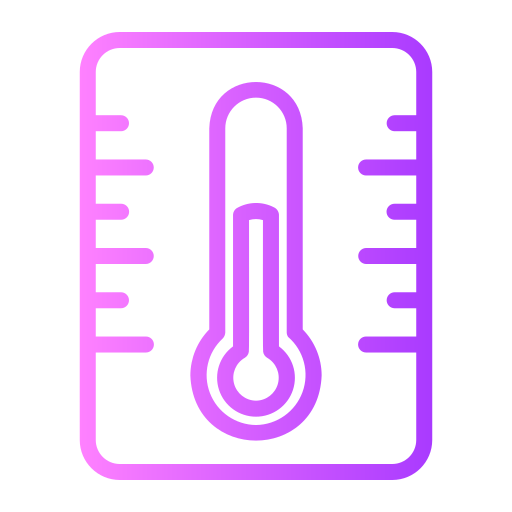 termometr Generic gradient outline ikona