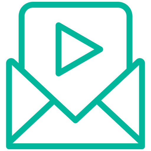 Video message Generic gradient outline icon