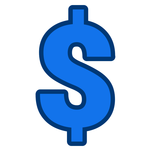 signo de dólar Generic color lineal-color icono
