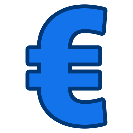 znak euro Generic color lineal-color ikona