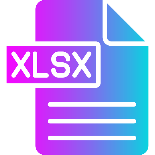 xlsx Generic gradient fill icon