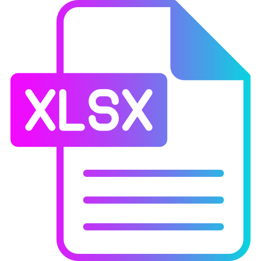 Xlsx Generic gradient fill icon