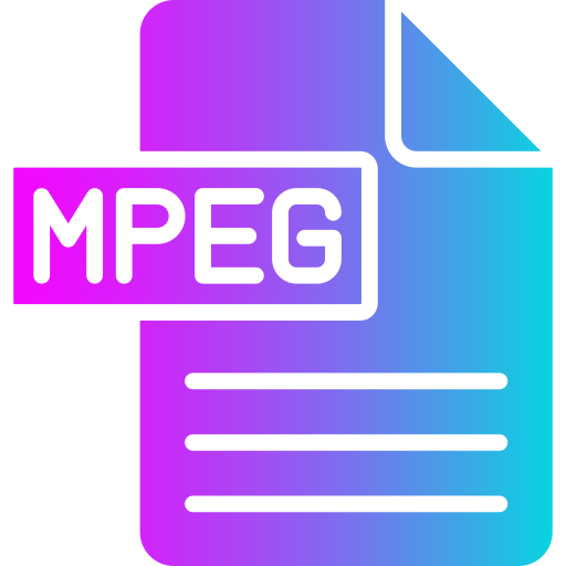 mpeg Generic gradient fill ikona