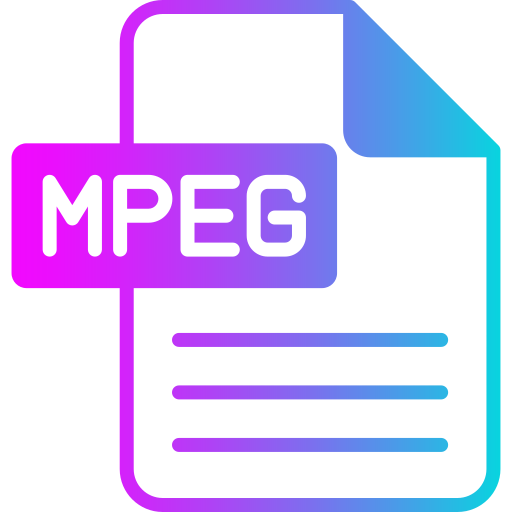 mpeg Generic gradient fill icoon