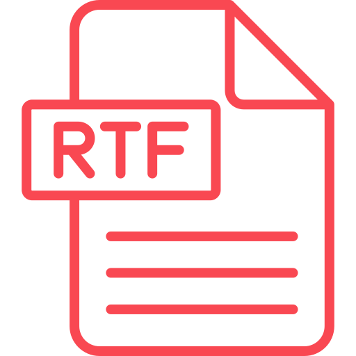 rtf Generic color outline icon