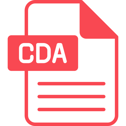 Cda file Generic color fill icon