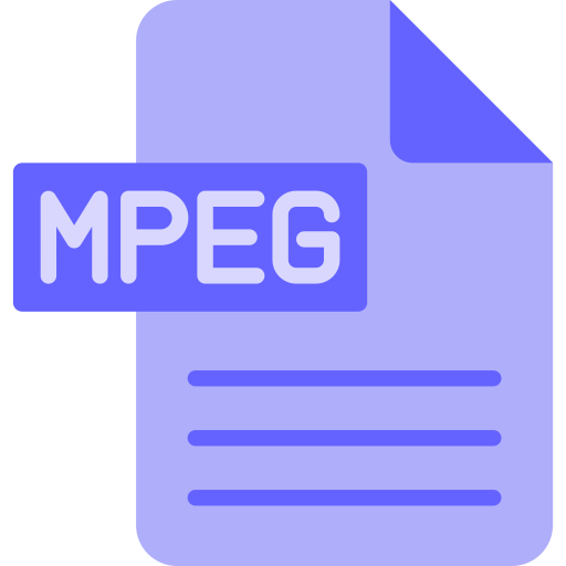 mpeg Generic color fill icono