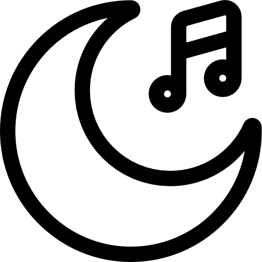 月 Basic Rounded Lineal icon