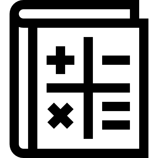 matemáticas Basic Straight Lineal icono
