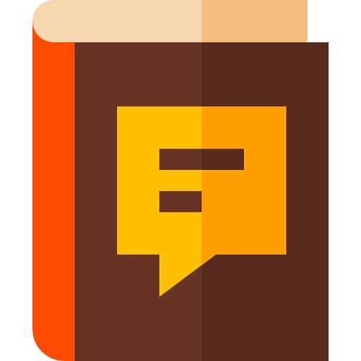 도서 Basic Straight Flat icon