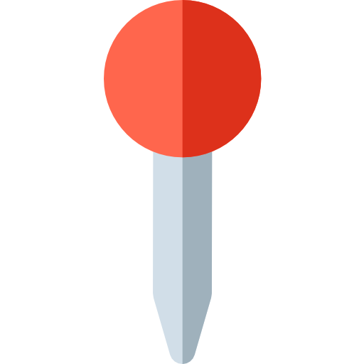핀 Basic Rounded Flat icon