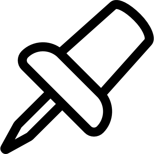 puntina da disegno Basic Rounded Lineal icona